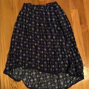 High Low Girls Midi Skirt